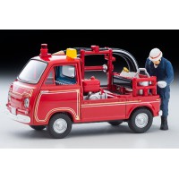 Tomytec TLV-68c Subaru Sambar Pump Fire Truck with Figure