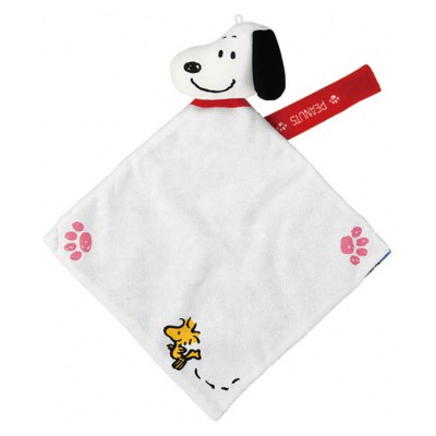 IP Snoopy Baby-Dear Little Hands Bib & Puppet Plush Snoopy