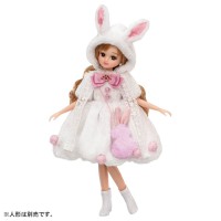 DL Licca Dress LW-07 Fluffy White Rabbit