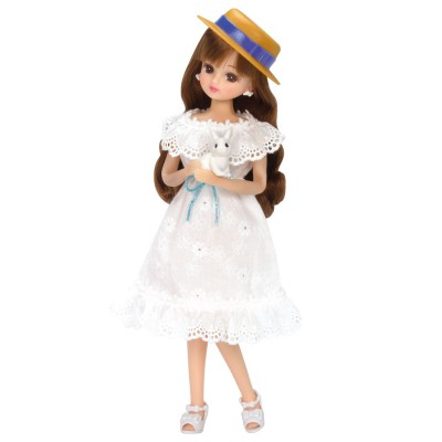 LC Licca Doll LD-07 Rabbit White Onepiece